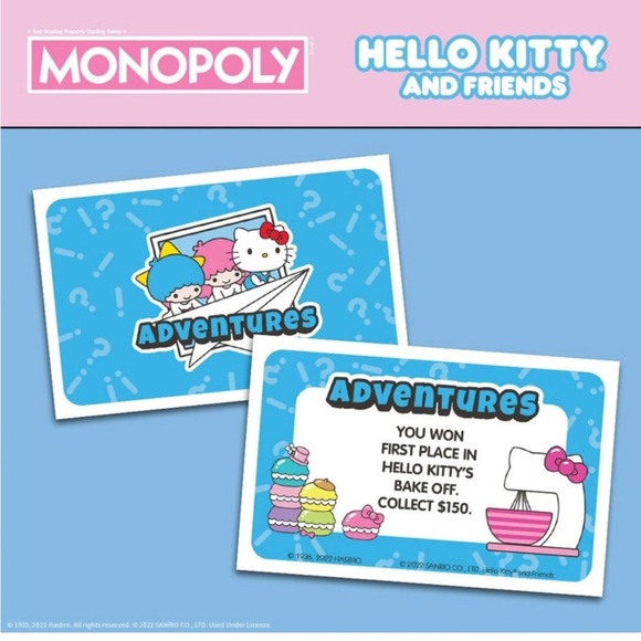 NWT HELLO Kitty Monopoly Limited Edition Board Game Factory Sealed - Picture 2 of 13